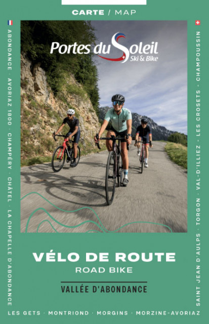Carte vélo de route Vallée d'Abondance 2024