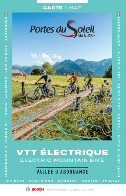 Plan des circuits VTT électrique de la Vallée d'ABondance