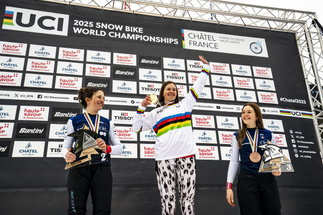 Championnats du Monde de Snowbike UCI 2025 - Podium Dames Super G