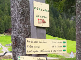 Signalétique de sentier PDIPR au départ du sentier de l'Éterlou