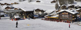 Hôtel Le Schuss vue terrasse depuis les pistes