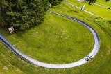 Le bob-luge de Châtel vu d'en haut