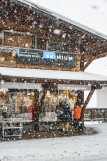 Vitrine du magasin en hiver