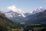 Vue sur la vallée depuis l'hôtel