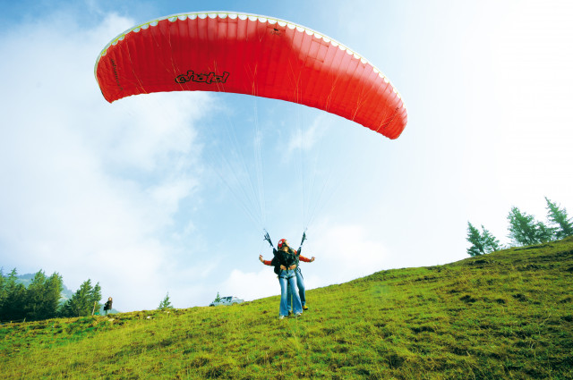 Décollage parapente