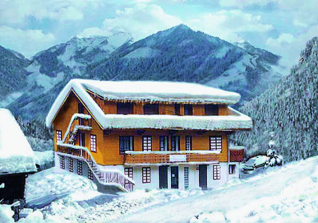 Le chalet la Colline aux Oiseaux en hiver