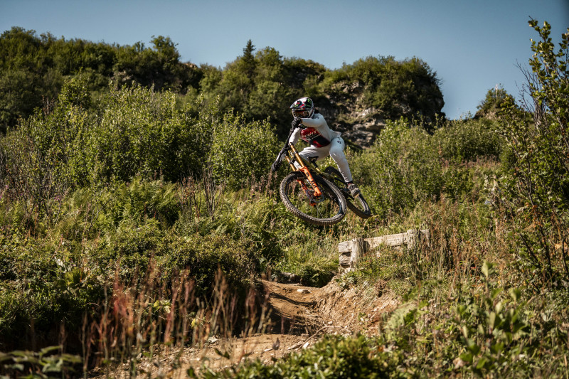 Piste VTT Haute Tension du Bike Park de Châtel