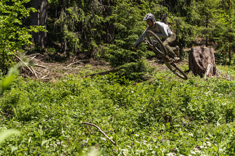 Piste VTT la Komatrautrail du Bike Park de Châtel