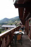 Vue du balcon en été