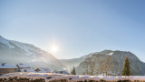 Vue sur les montagnes enneigées