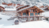 Chalet extérieur hiver