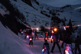 Descente aux flambeaux accessible à tous encadrée par les moniteurs ESF