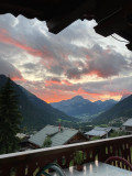 Vue du balcon soleil couchant