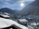 Vue depuis le chalet en hiver