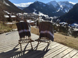 terrasse avec vue sur le village