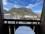 Vue sur le Mont de Grange depuis le balcon en hiver