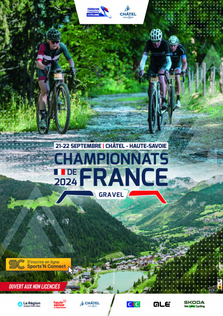 Affiche du Championnat de France de Gravel à Châtel