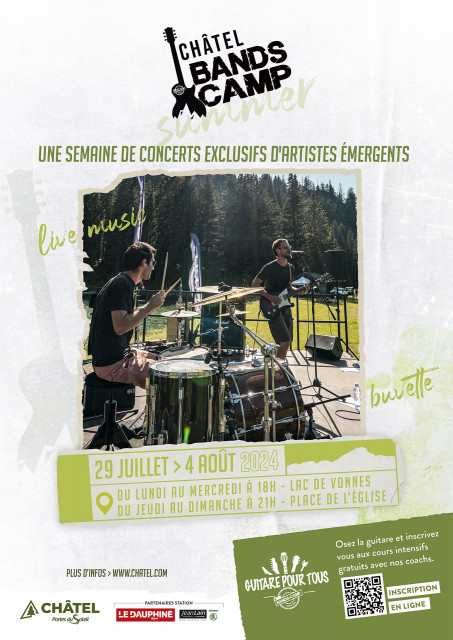 Affiche des Summer Bands Camp à Châtel