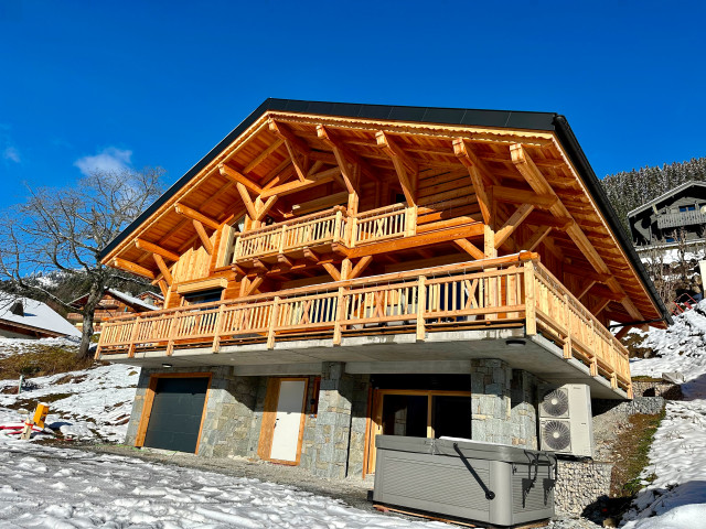 Chalet extérieur hiver