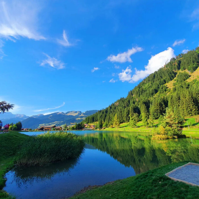 Chalet et lac de Vonnes