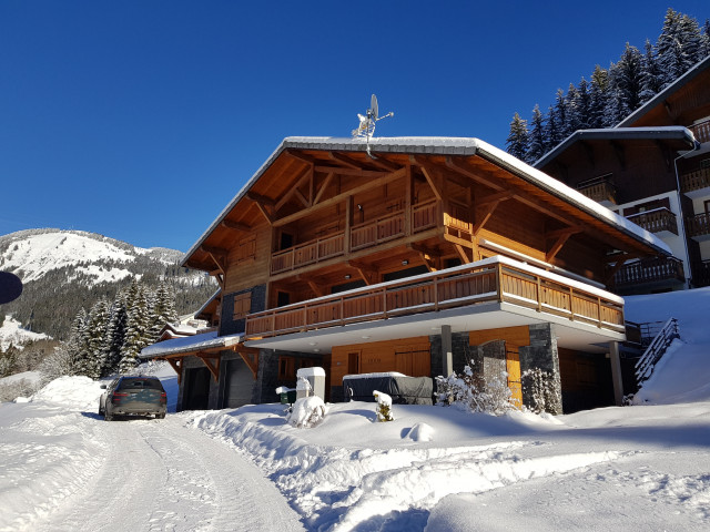 Le chalet sous la neige