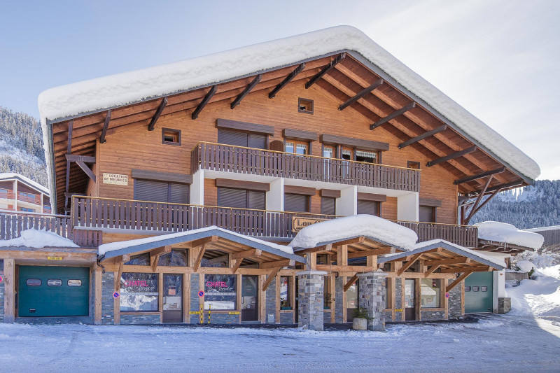 Façade du Chalet en hiver