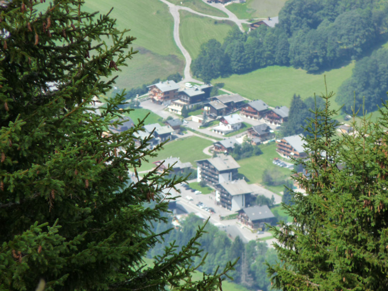 Vue aérienne en été de la résidence